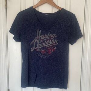 Harley-Davidson Dark Blue V-Neck Tee